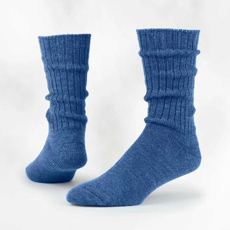 Unisex socks cozy black-76.6% Organic Merino Wool | Crew