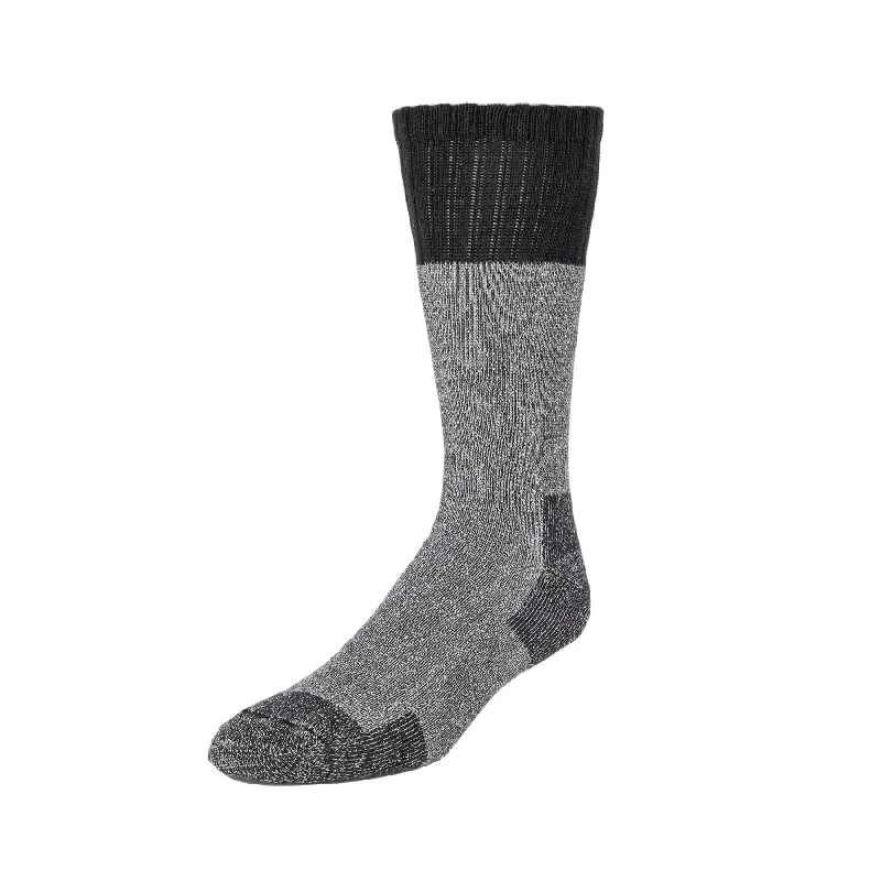 Unisex socks casual gray-Men's Alpine - Heavy Duty Cushioned Organic Cotton Boot Socks - Ash