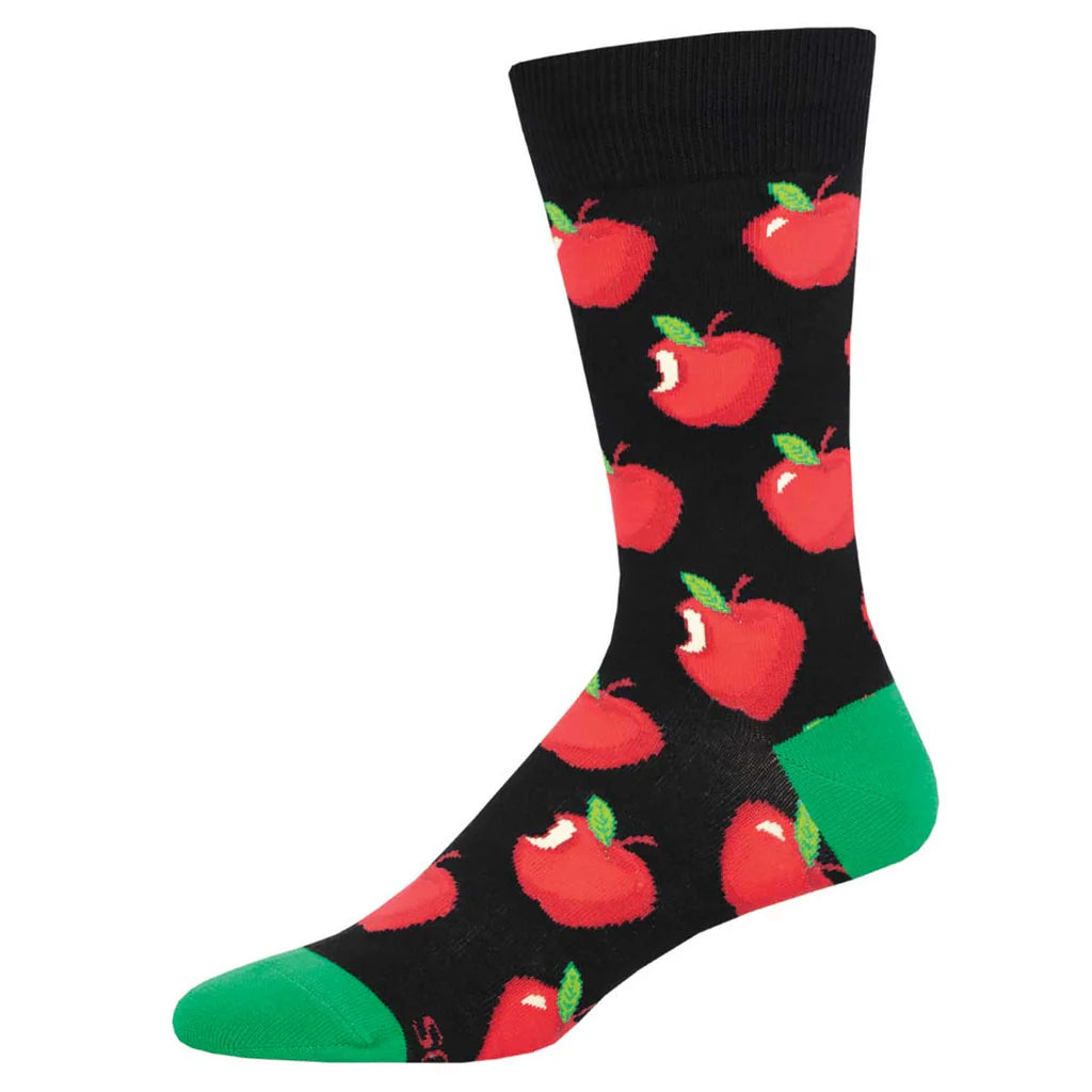 Unisex socks casual gray-Apple Of My Eye | Men's Crew