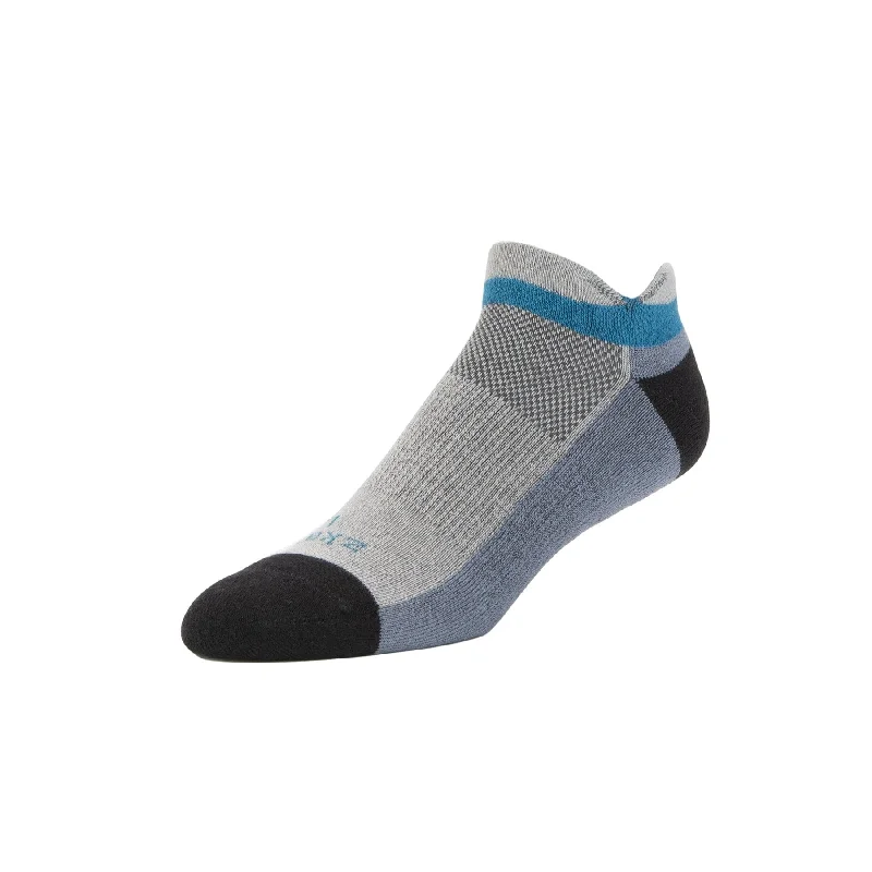 Unisex socks comfy navy-Ascent - Performance Organic Cotton No Show - Steel