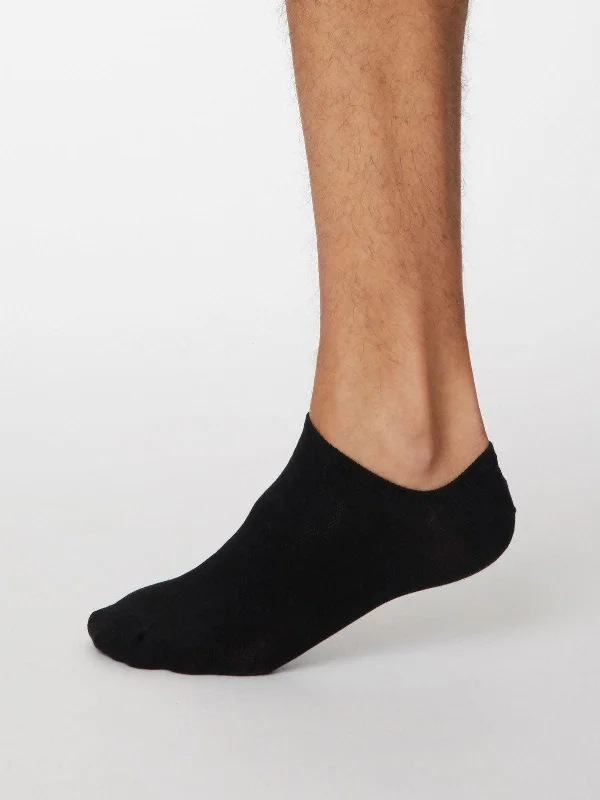 Unisex socks durable tan-Ashley Trainer Socks - Black