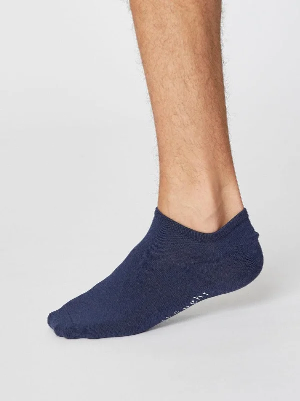 Unisex socks everyday white-Ashley Trainer Socks - Navy