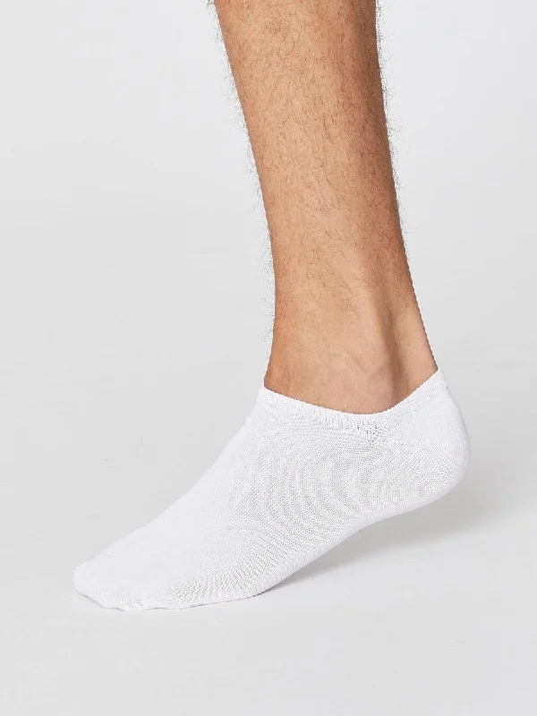 Unisex socks casual white-Ashley Trainer Socks - White