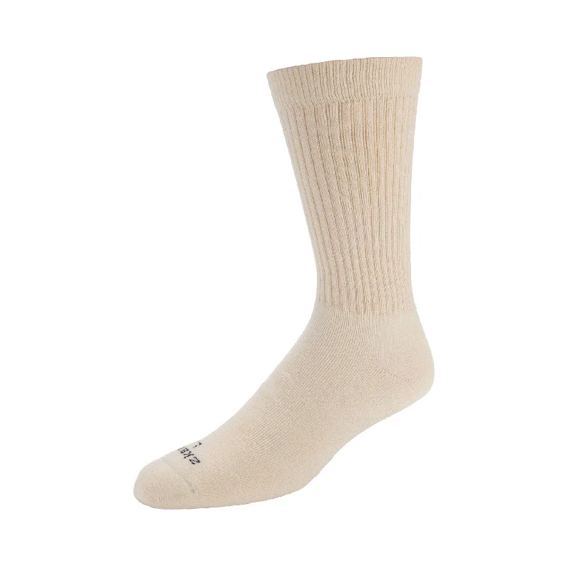 Unisex socks everyday black-Aspire - Cushioned Organic Cotton Crew Socks - Natural