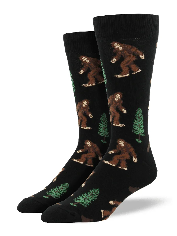 Unisex socks stylish gray-Bigfoot | Men's Crew