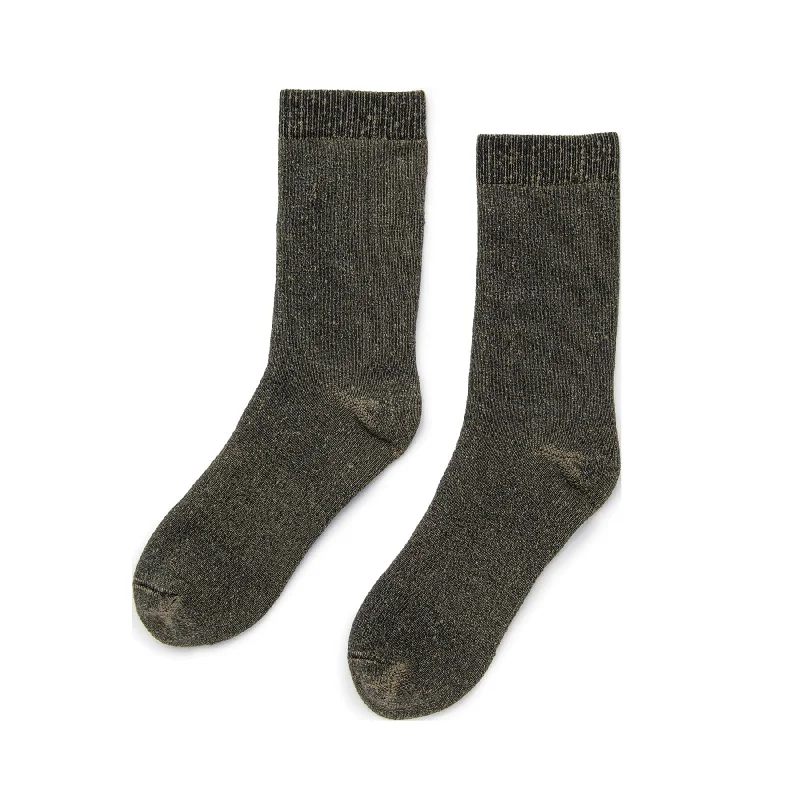 Unisex socks cozy tan-Canyon - Full Cushion Organic Cotton Boot Socks - Army