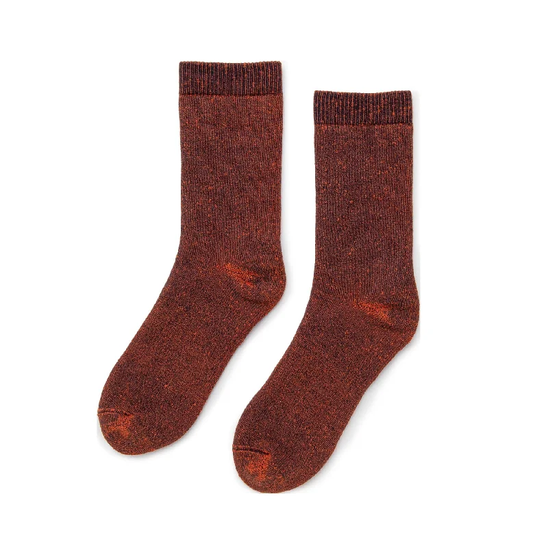 Unisex socks breathable white-Canyon - Full Cushion Organic Cotton Boot Socks - Cognac