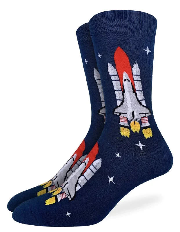 Unisex socks soft tan-Men's Space Shuttle Crew Sock