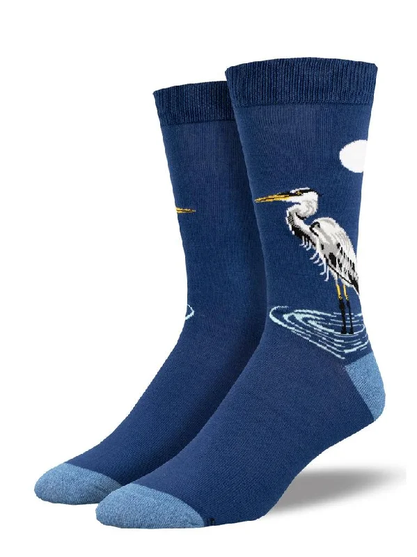 Unisex socks comfy tan-Eager Egret | Men's Bamboo Crew