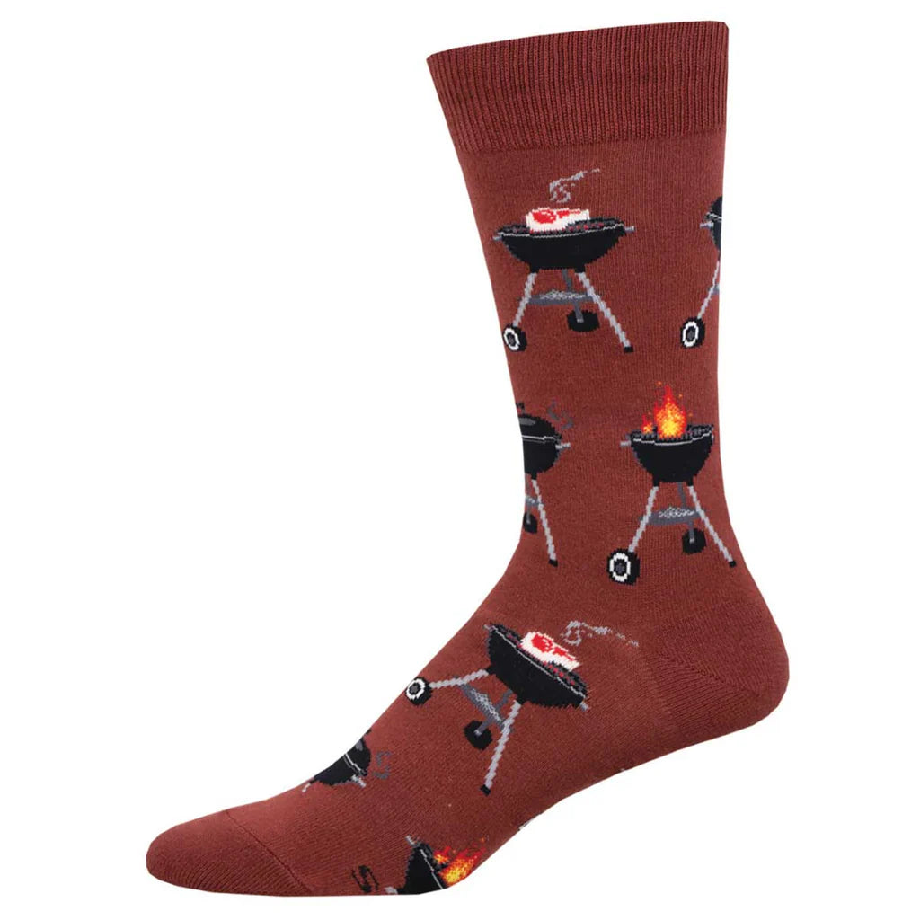 Unisex socks breathable tan-Fired Up | Men's King Size Crew