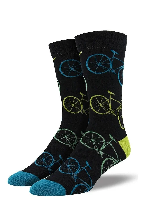 Unisex socks durable navy-Fixie | Men's Bamboo Crew