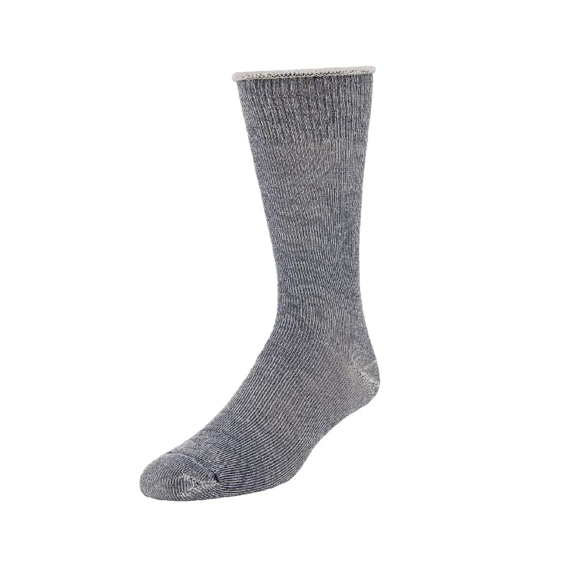 Unisex socks stylish white-Full Cushion Merino Wool Roll Top - Indigo