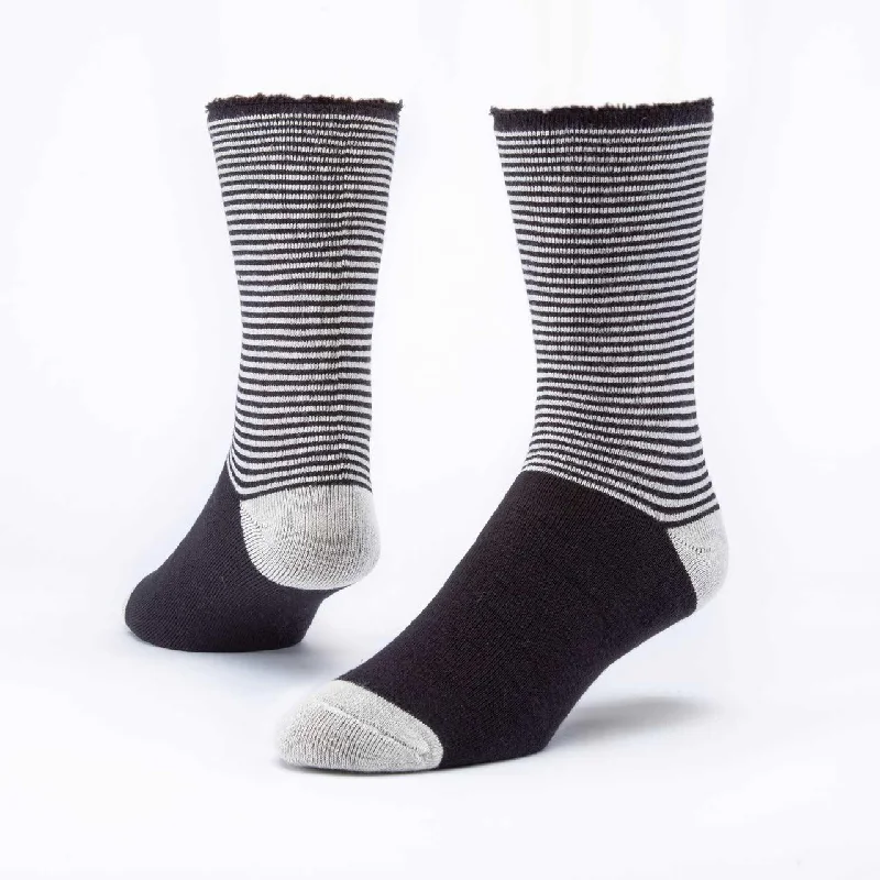 Unisex socks lightweight navy-Recovery Socks | 89% Organic Cotton | Roll Top Crew