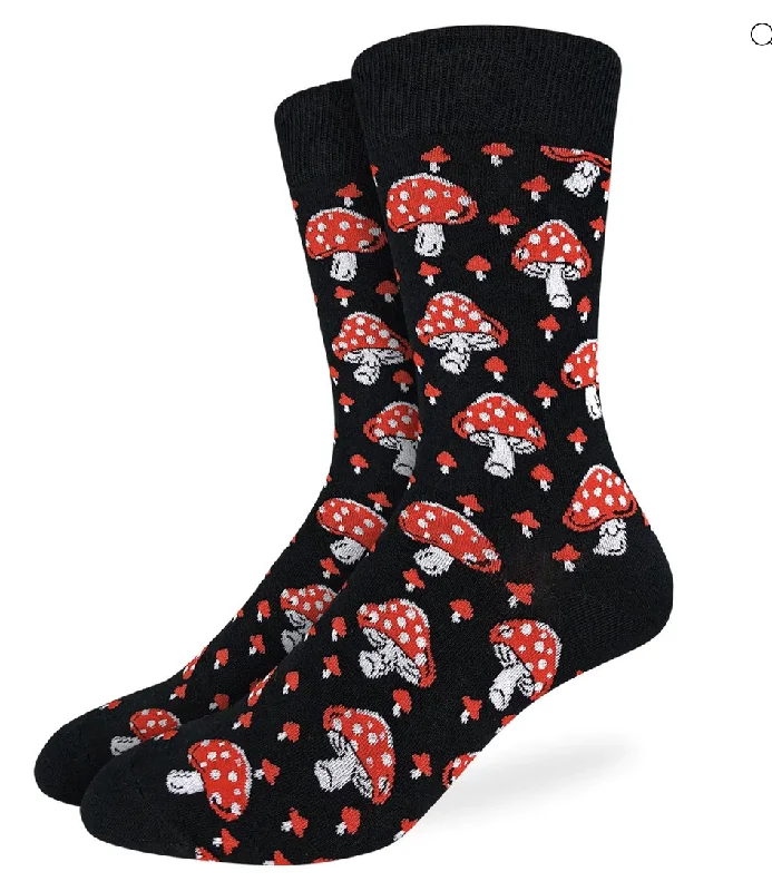 Unisex socks comfy tan-Men's Amanita Mushrooms Crew Sock