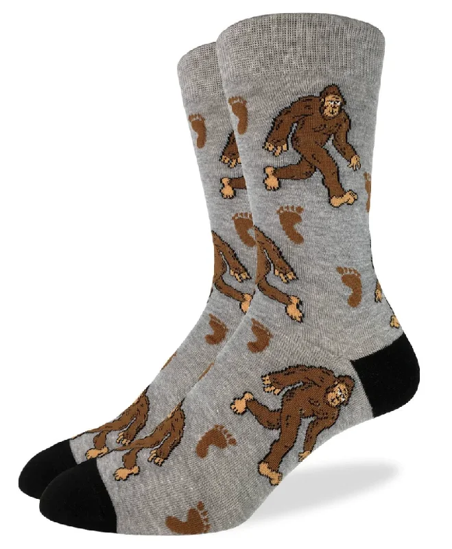 Unisex socks cozy tan-Men's Big Foot Crew Sock