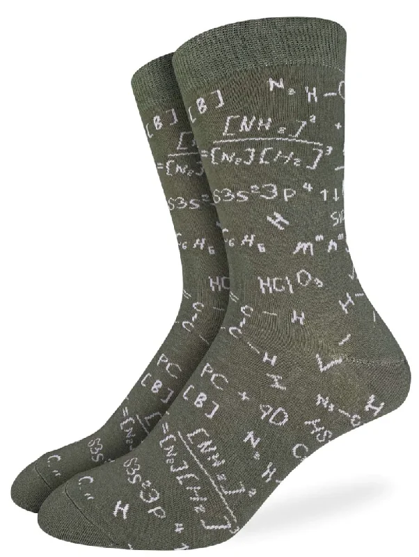 Unisex socks comfy gray-Men's Chemistry Formulas Crew Sock