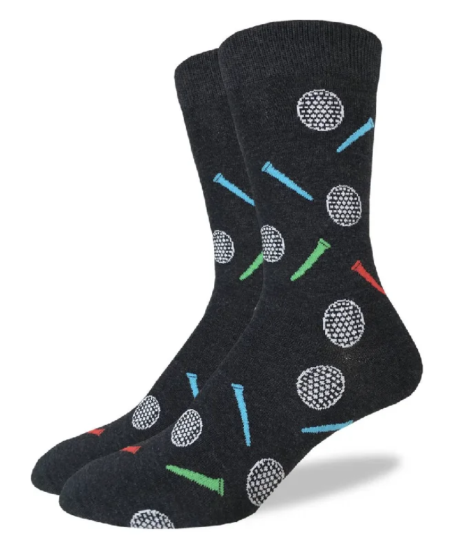 Unisex socks soft cotton-Men's Golfing Crew Sock