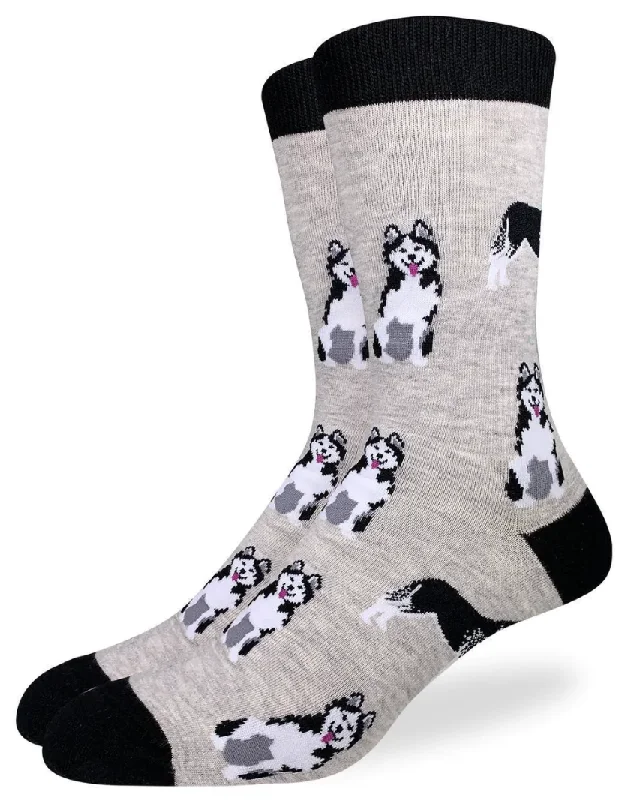 Unisex socks soft white-Men's Husky Crew Sock