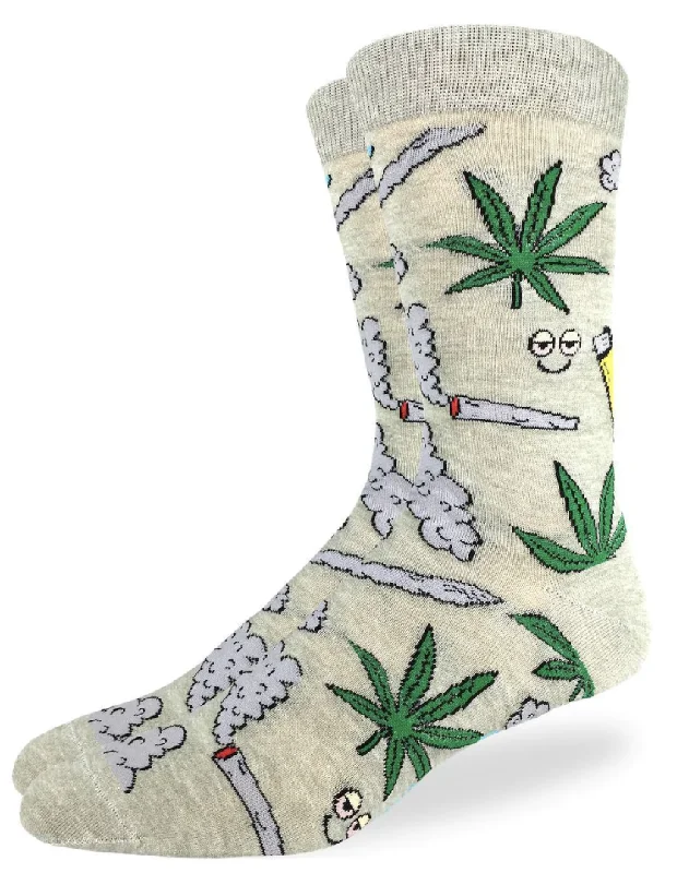 Unisex socks warm tan-Men's King Size Stoned Marijuana Crew Sock