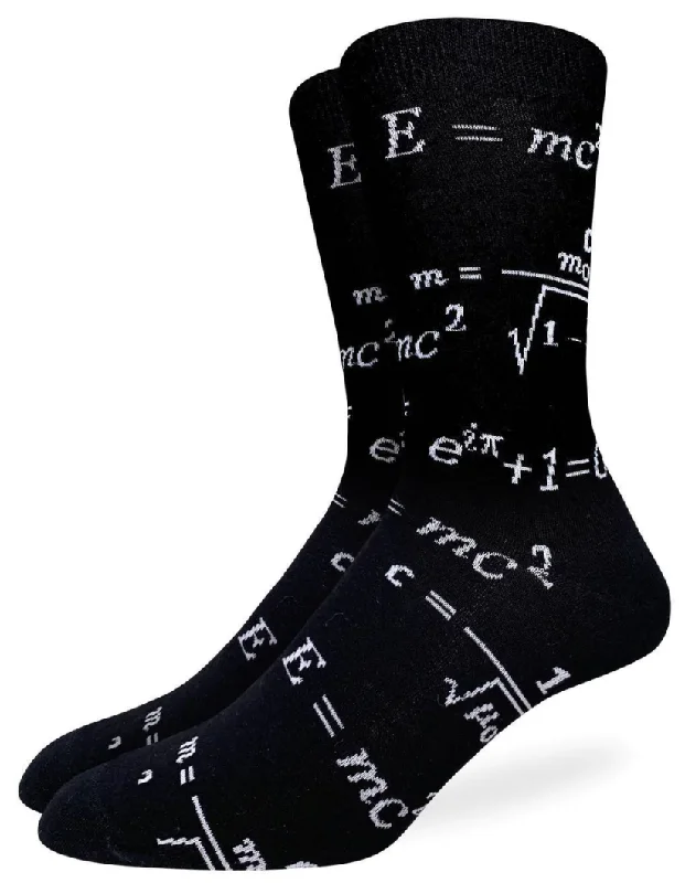 Unisex socks warm tan-Men's Math Equations Crew Sock