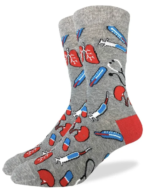 Unisex socks warm navy-Men's Pharmacy Crew Sock