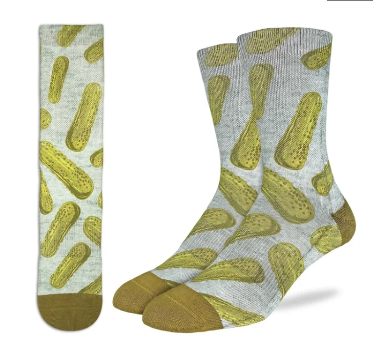 Unisex socks lightweight tan-Men's Pickles Crew Sock