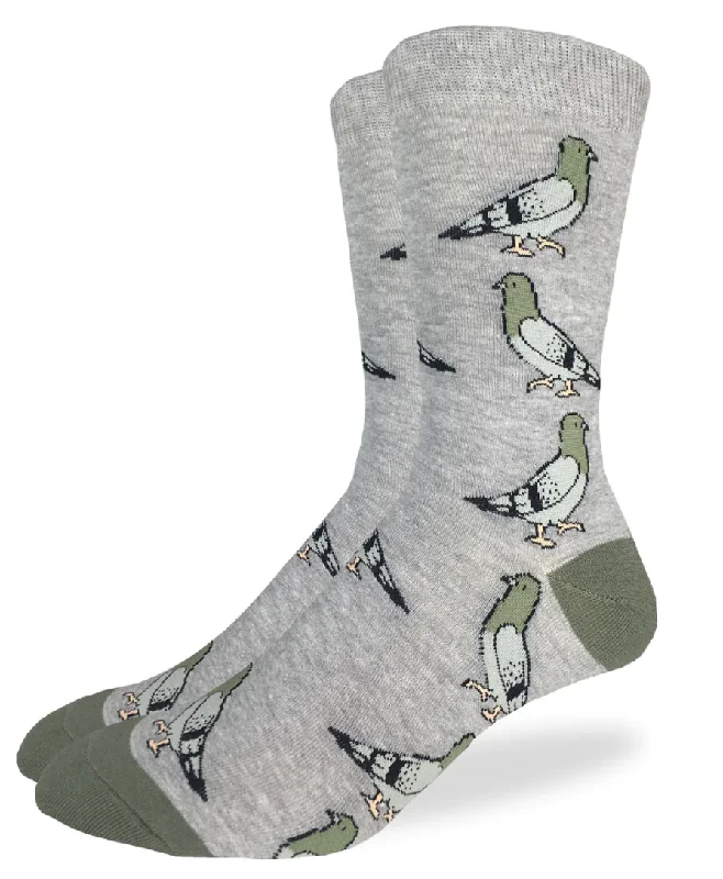 Unisex socks warm navy-Men's Pigeon Crew Sock