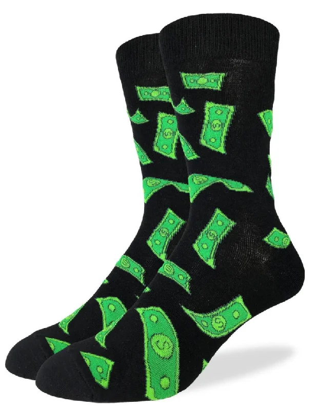 Unisex socks casual navy-Men's Raining Money Crew Sock