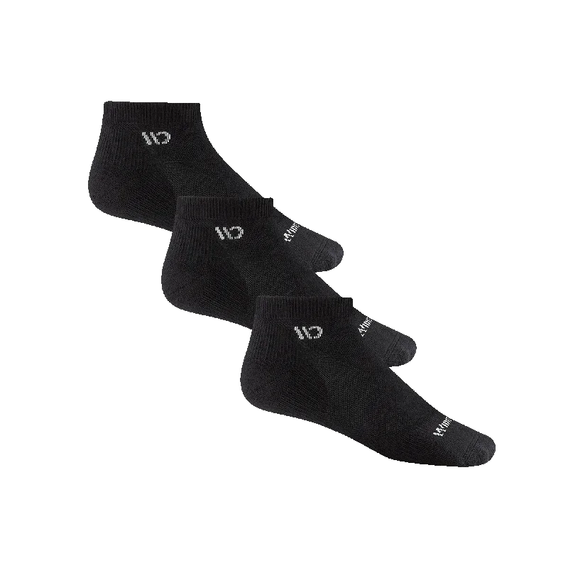 Unisex socks comfy gray-Men's Solid Cushioned No Show 3-Pack