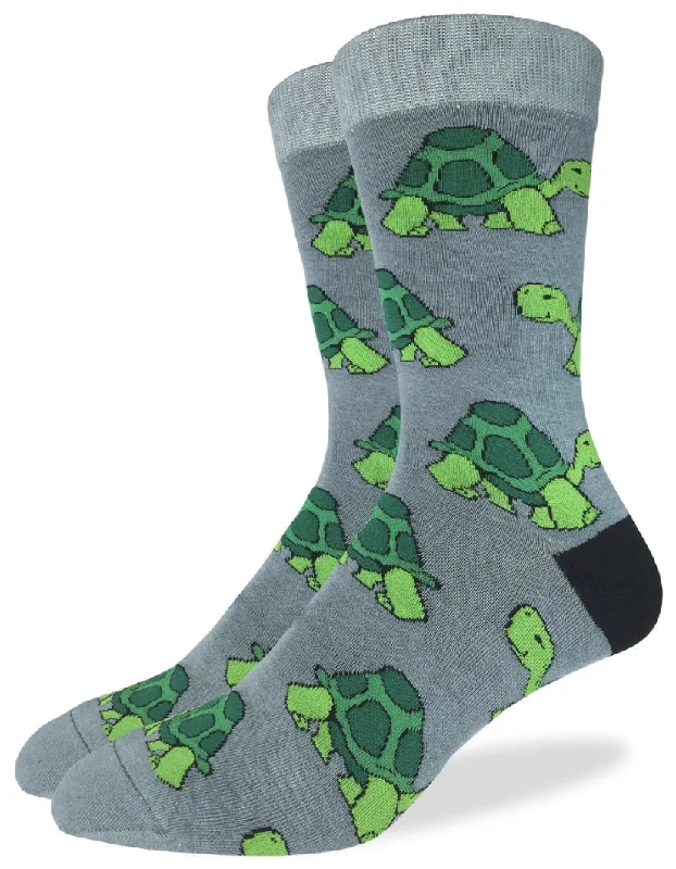 Unisex socks warm white-Men's Turtle Crew Sock