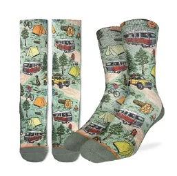 Unisex socks warm gray-Men's Crazy Golf Crew Socks