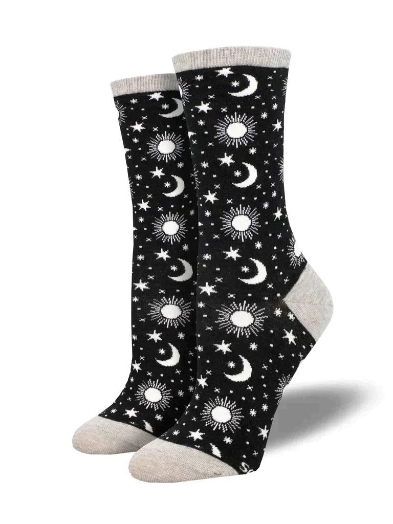 Unisex socks soft cotton-Moon Child | Women's Crew