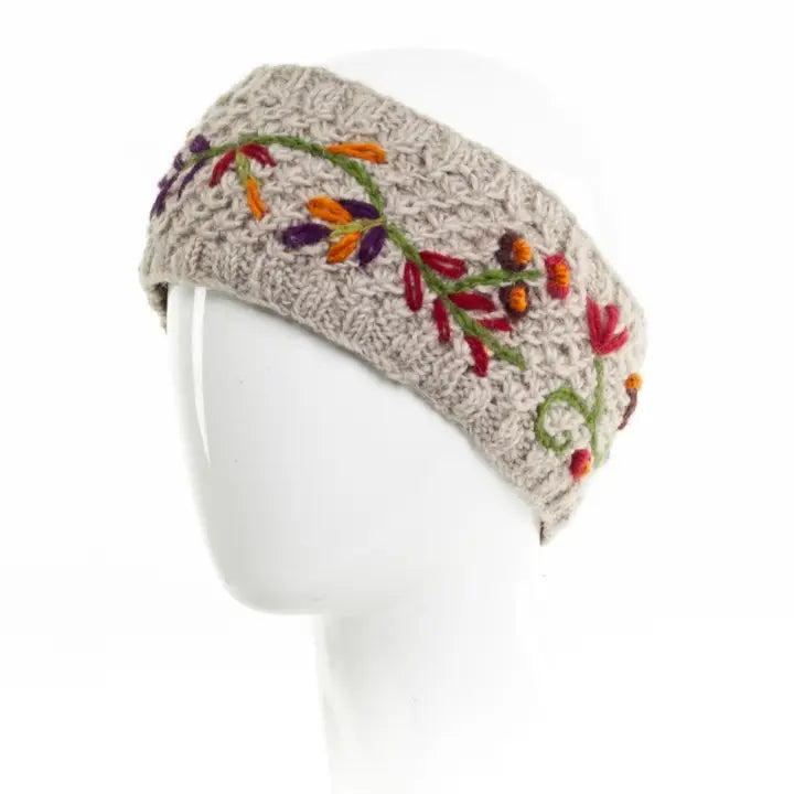 Unisex socks everyday gray-Naomi | Women's Wool Knit Headband