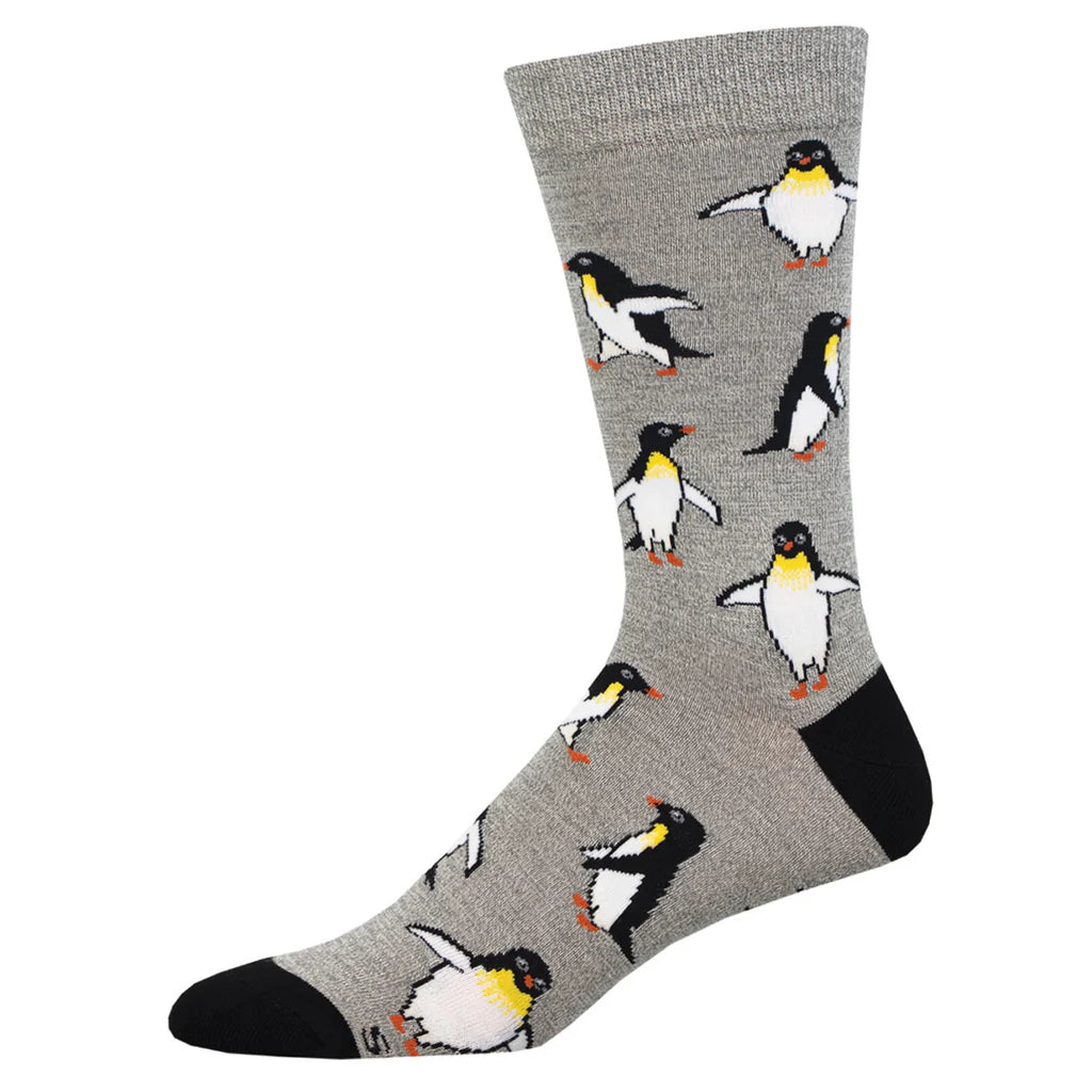 Unisex socks stylish navy-Penguin Personalty | Men's Bamboo Crew