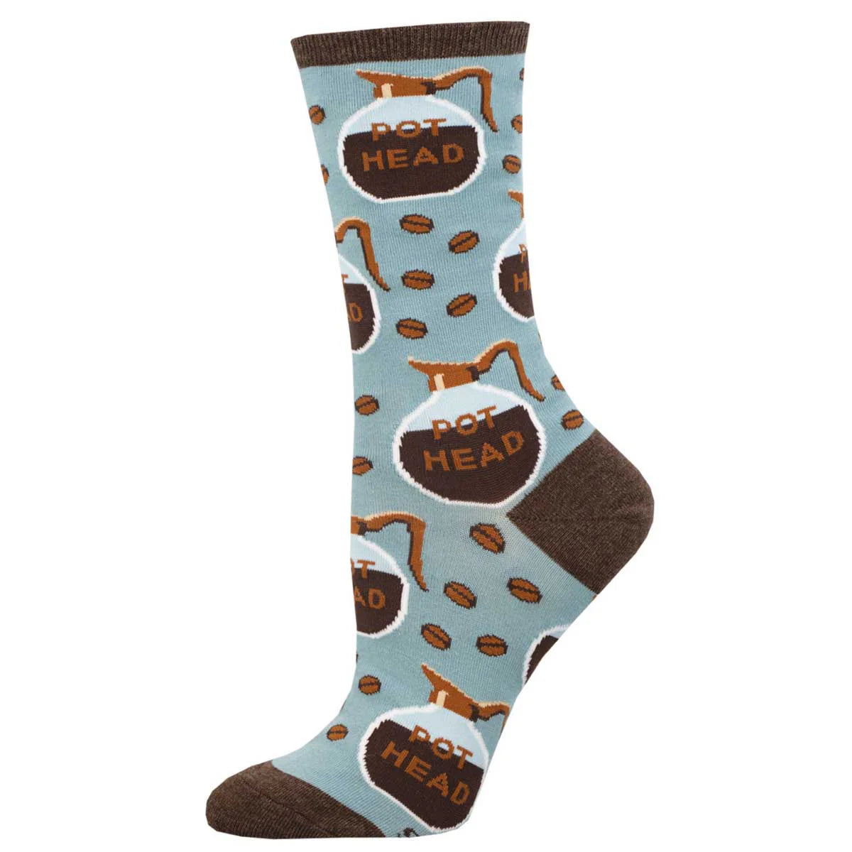 Unisex socks soft tan-Pot Head | Women's Crew