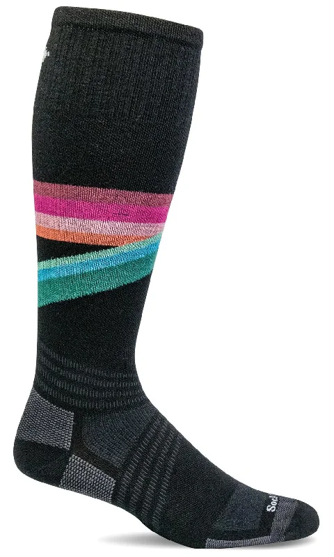 Unisex socks comfy tan-Rainbow Racer Ultralight | Women's Moderate Compression Knee-High