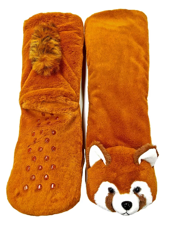 Unisex socks warm tan-Red Panda | Kid's Slippers