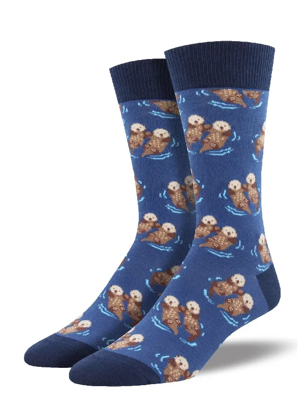 Unisex socks everyday navy-Significant Otter | Men's King Size Crew