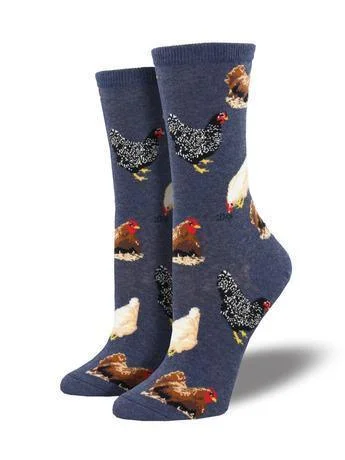 Unisex socks cozy gray-Hen House | Women's Crew