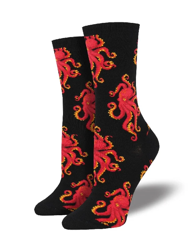 Unisex socks lightweight white-Socktopus | Women's Crew