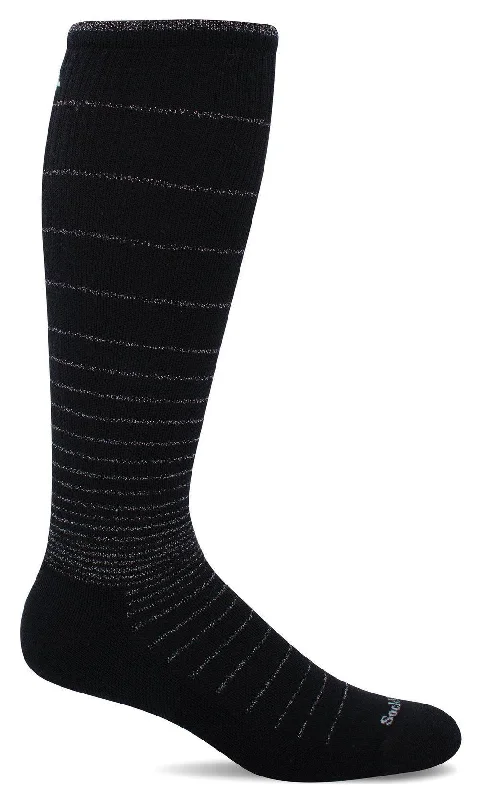 Unisex socks cozy white-Circulator | Women's Moderate Compression Knee-High