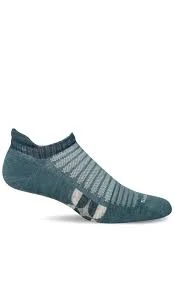 Unisex socks breathable gray-Spin Micro | Women's Moderate Compression No-Show