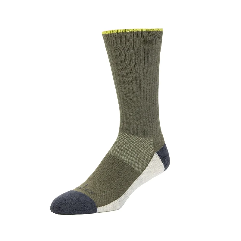 Unisex socks lightweight white-Summit - Performance Organic Cotton Crew Socks - Army