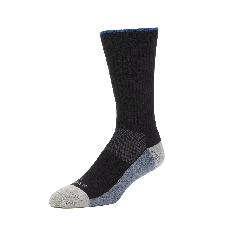 Unisex socks cozy navy-Summit - Performance Organic Cotton Crew Socks - Black