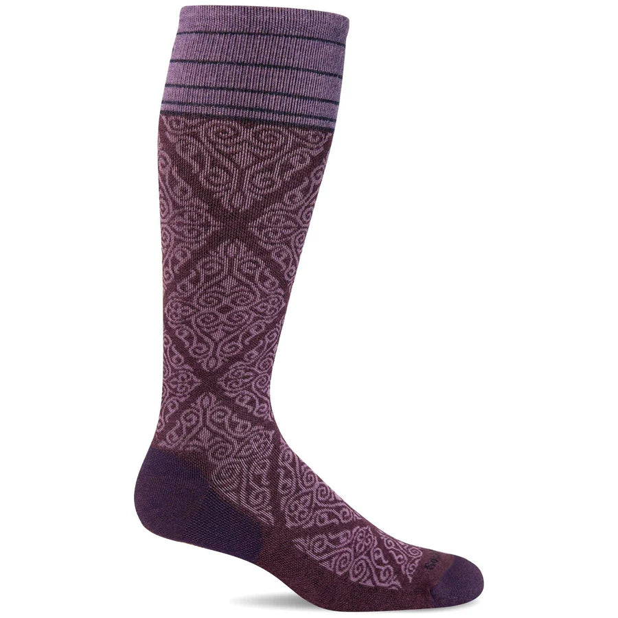 Unisex socks casual gray-The Raj | Women's Firm Compression Knee-High