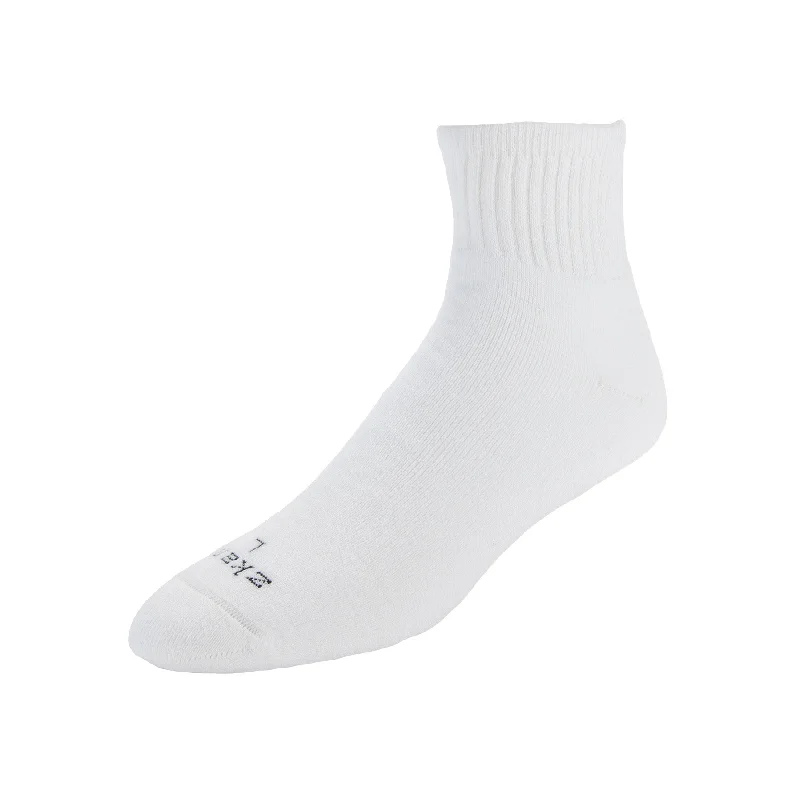 Unisex socks casual navy-Venture - Cushioned Organic Cotton Mini Crew Socks - White