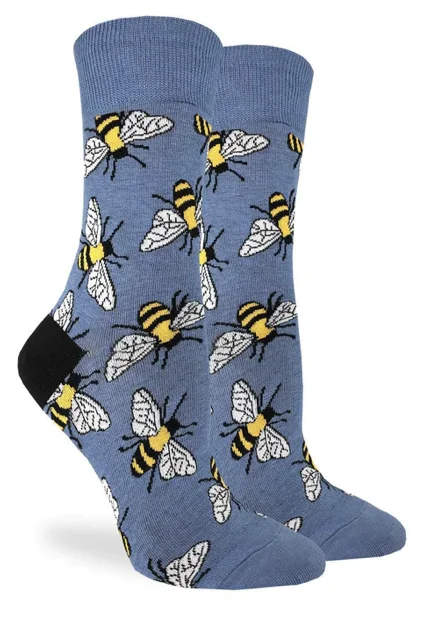 Unisex socks cozy tan-Women's Bee's Crew Sock