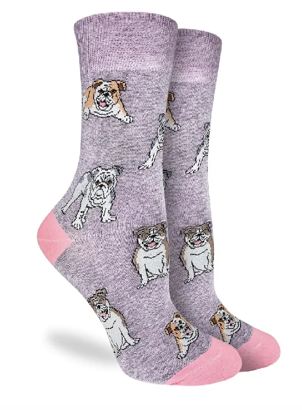 Unisex socks soft navy-Women's Bulldogs Crew Sock