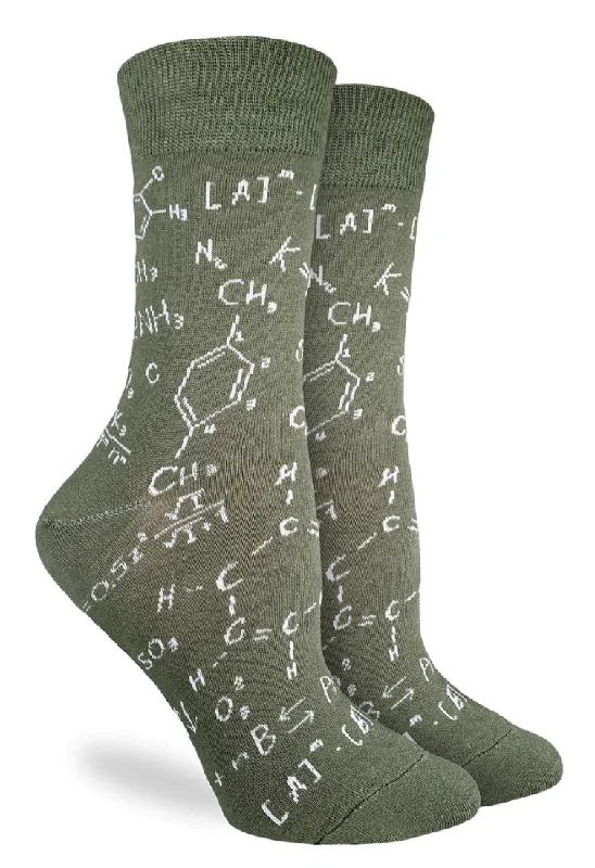 Unisex socks breathable tan-Women's Chemistry Formulas Crew Sock