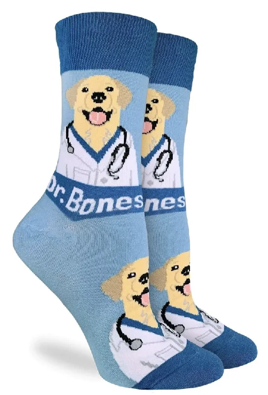 Unisex socks stylish navy-Women's Dr. Bones Crew Sock